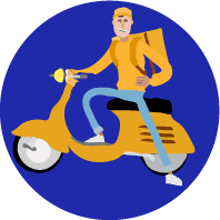 Deliver materials to client